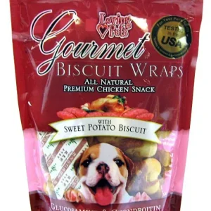 Loving Pets Gourmet Sweet Potato Biscuit & Chicken Wraps