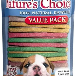 Loving Pets Nature's Choice Rawhide Munchy Stick Value Pack