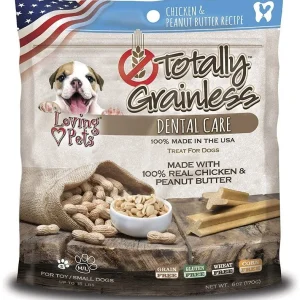 Loving Pets Totally Grainless Dental Care Chews - Chicken & Peanut Butter