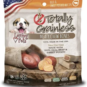 Loving Pets Totally Grainless Meaty Chew Bones - Beef & Sweet Potato