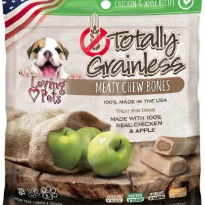 Loving Pets Totally Grainless Meaty Chew Bones - Chicken & Apple