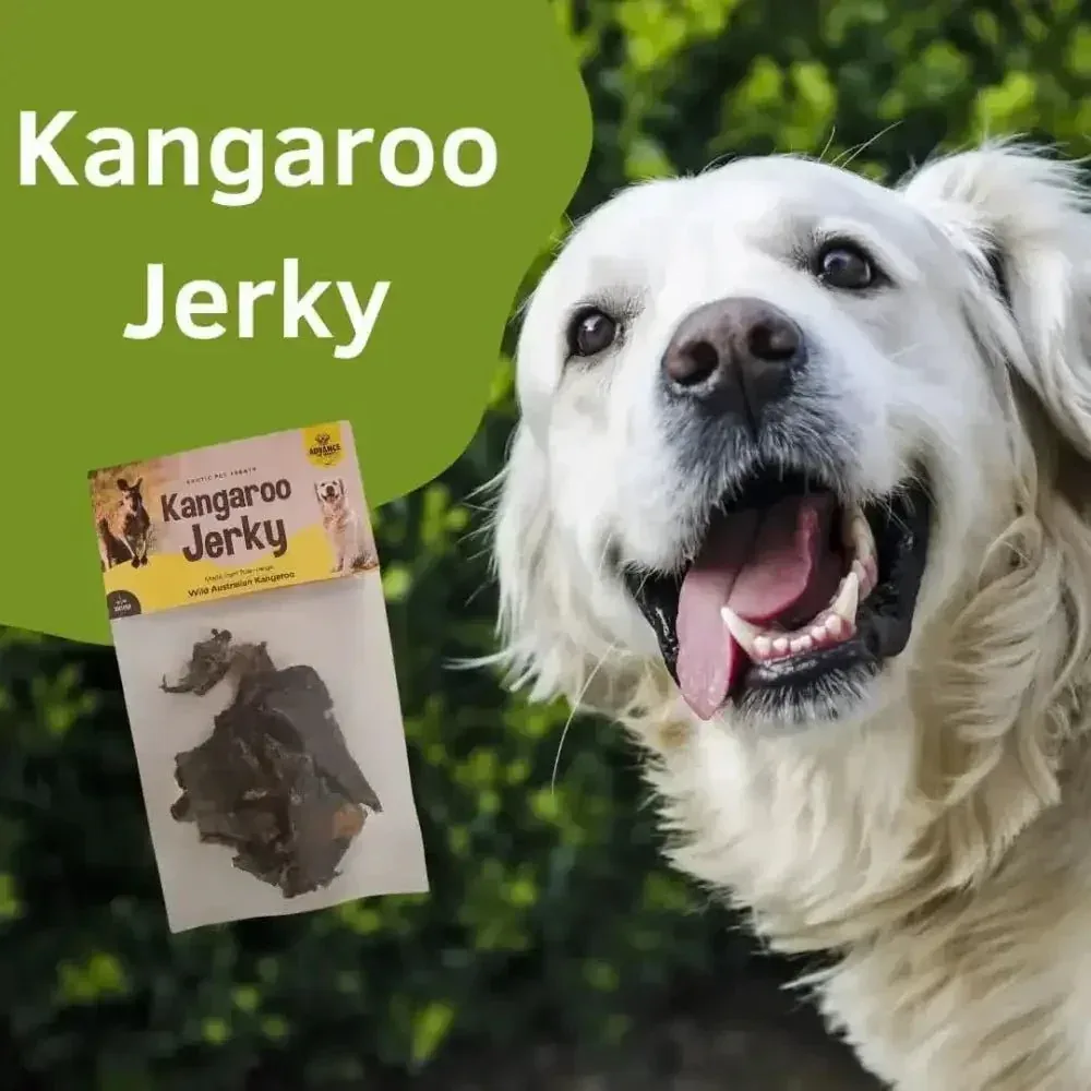 Low-Fat Kangaroo Jerky for Dogs with Food Sensitivities - Healthy Dog Treats