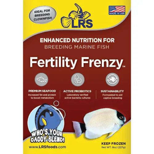 LRS Fertility Frenzy Frozen (8 oz Pack) - The Ultimate Breeder Formula for Vibrant and Prolific Fish