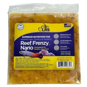 LRS Reef Frenzy Nano (4 oz Pack) - Superior Nutrition All-in-One Frozen Food for Marine Fish, Corals & Invertebrates
