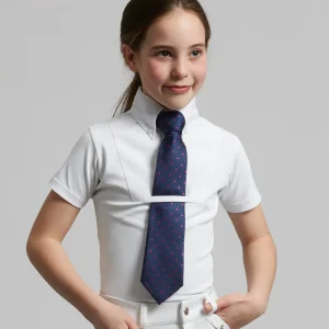 Luciana Girls Short Sleeve Show Shirt White