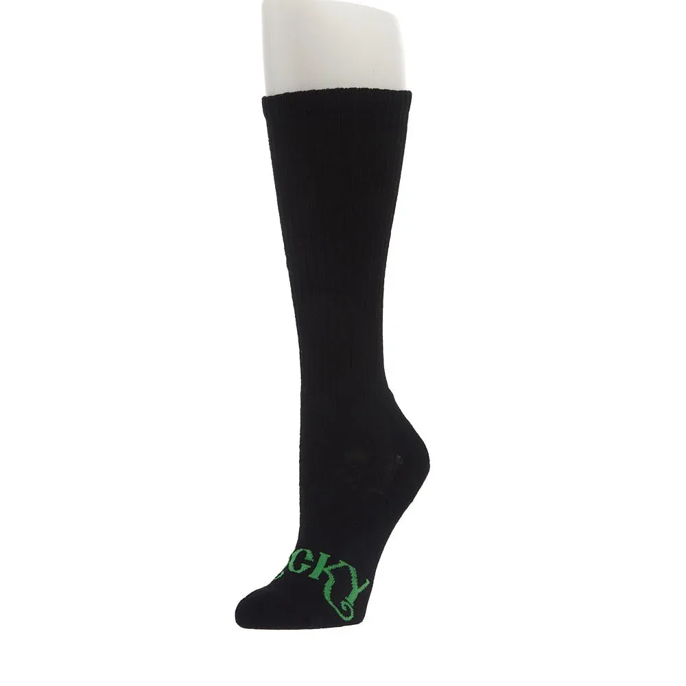 Lucky Chuck Women's The Cowboy Black Performance Socks