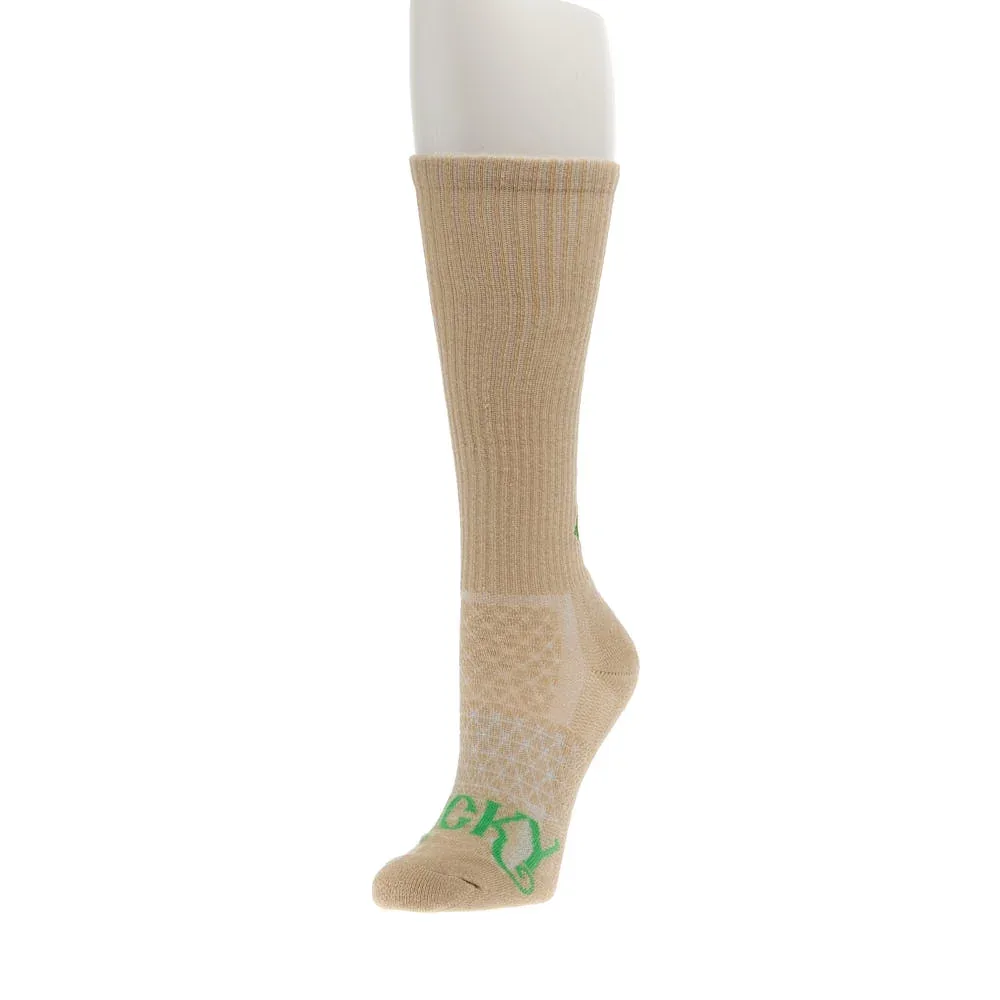 Lucky Chuck Women's The Cowboy Tan Performance Socks