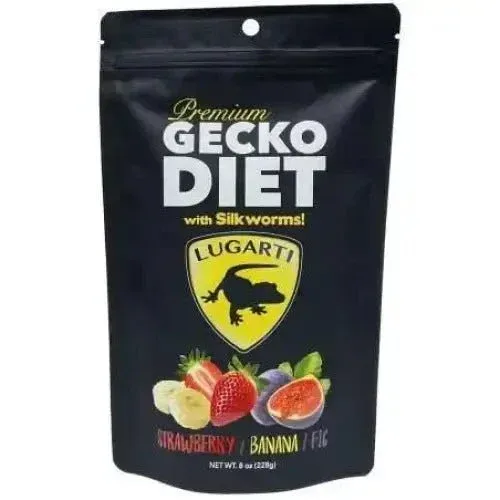 Lugarti Gecko Diet - Premium Strawberry, Banana, and Fig Flavor