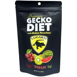 Lugarti Premium Gecko Food – Cherry, Watermelon & Kiwi Fruit Blend, 8oz