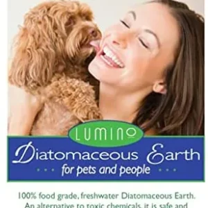 Lumino Organic 100% Food-Grade Diatomaceous Earth for Pets and People - 8 lb Bag