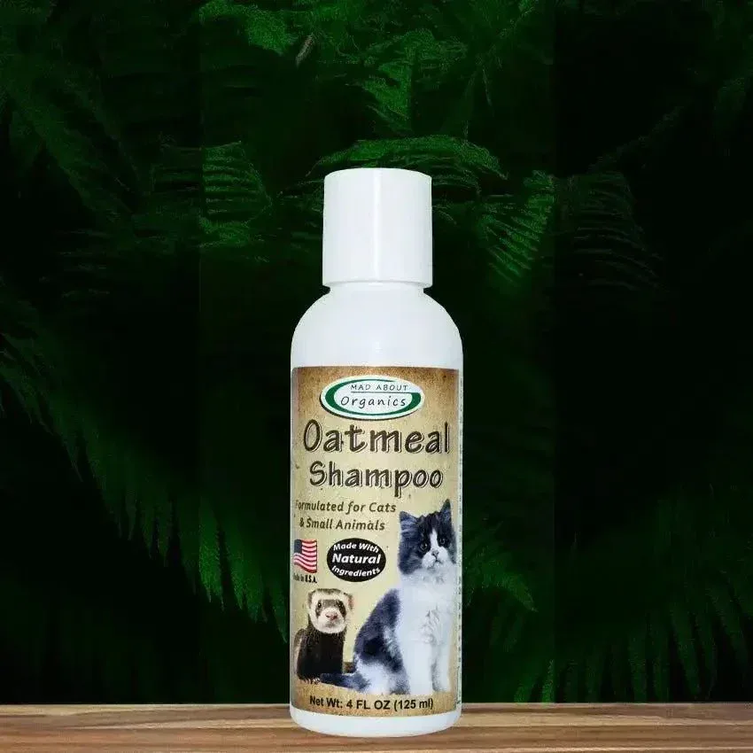 Mad About Organics Cat Oatmeal Shampoo - Gentle Care for Happy Skin 4oz