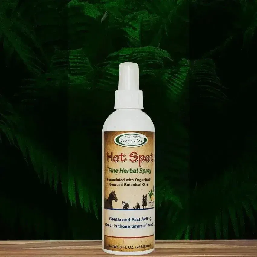 Mad About Organics Herbal Hot Spot Spray – Natural Relief for Pets 8oz