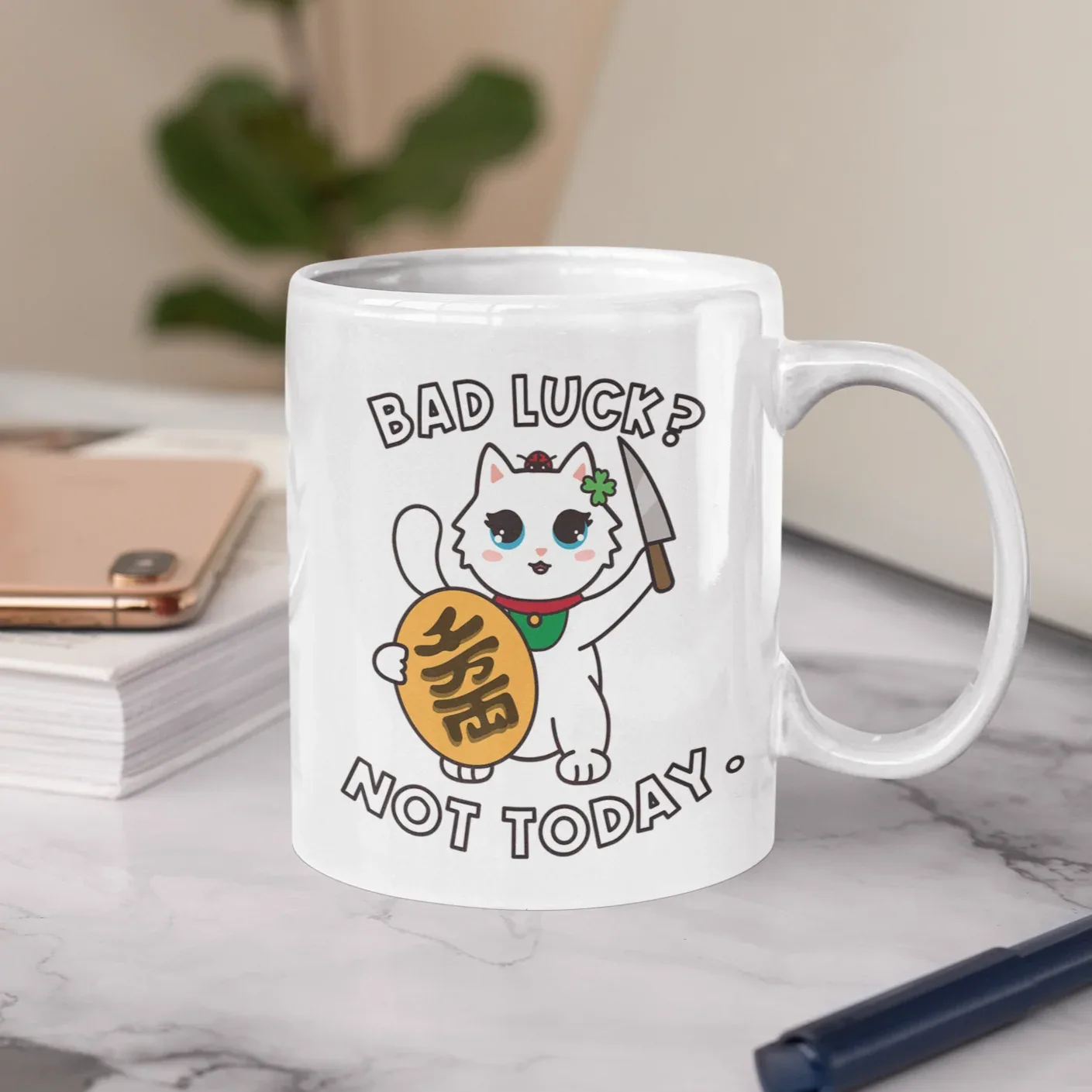 Maneki Neko Millie the Cat Mug - Image 2