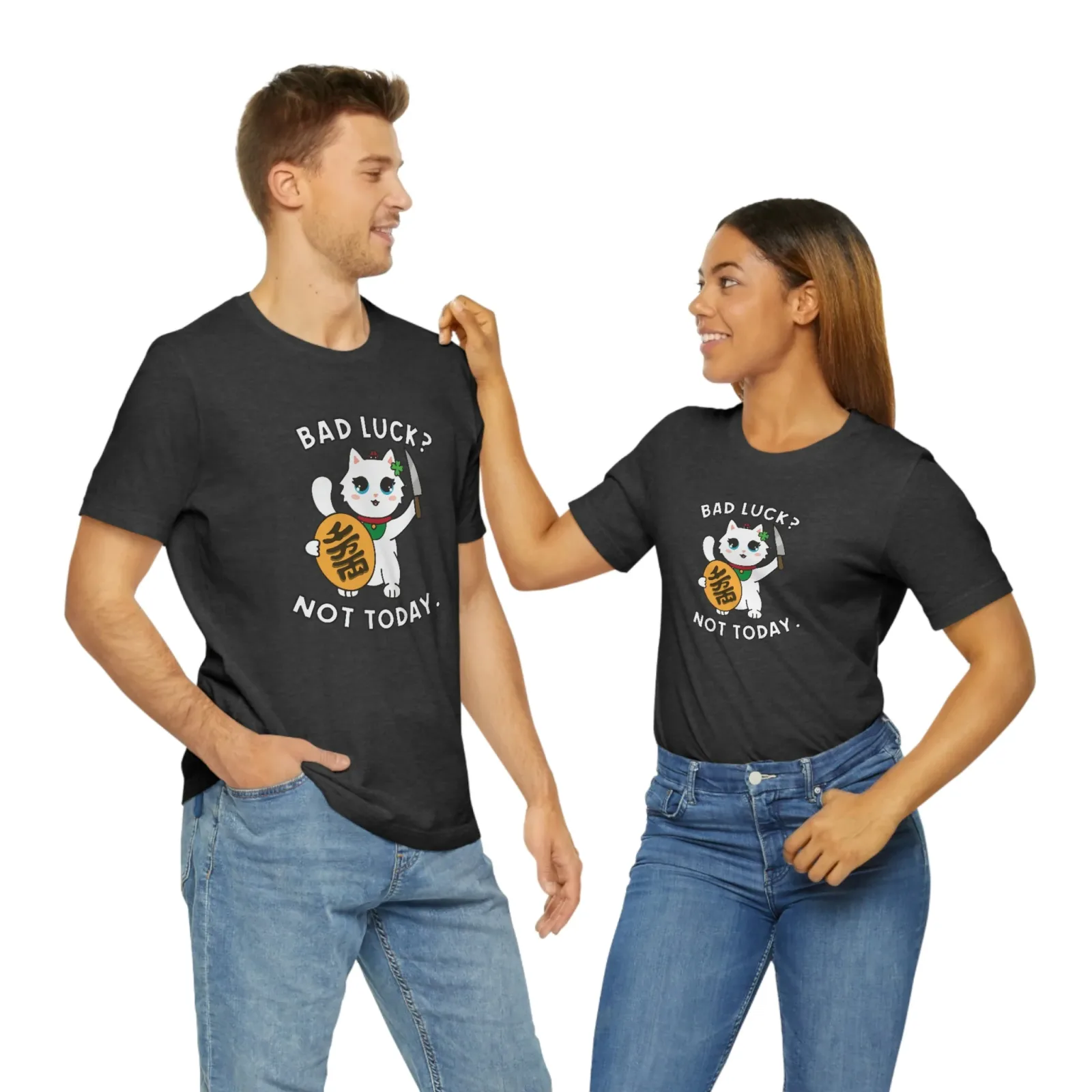 Maneki Neko Millie the Cat T-Shirt - Image 2