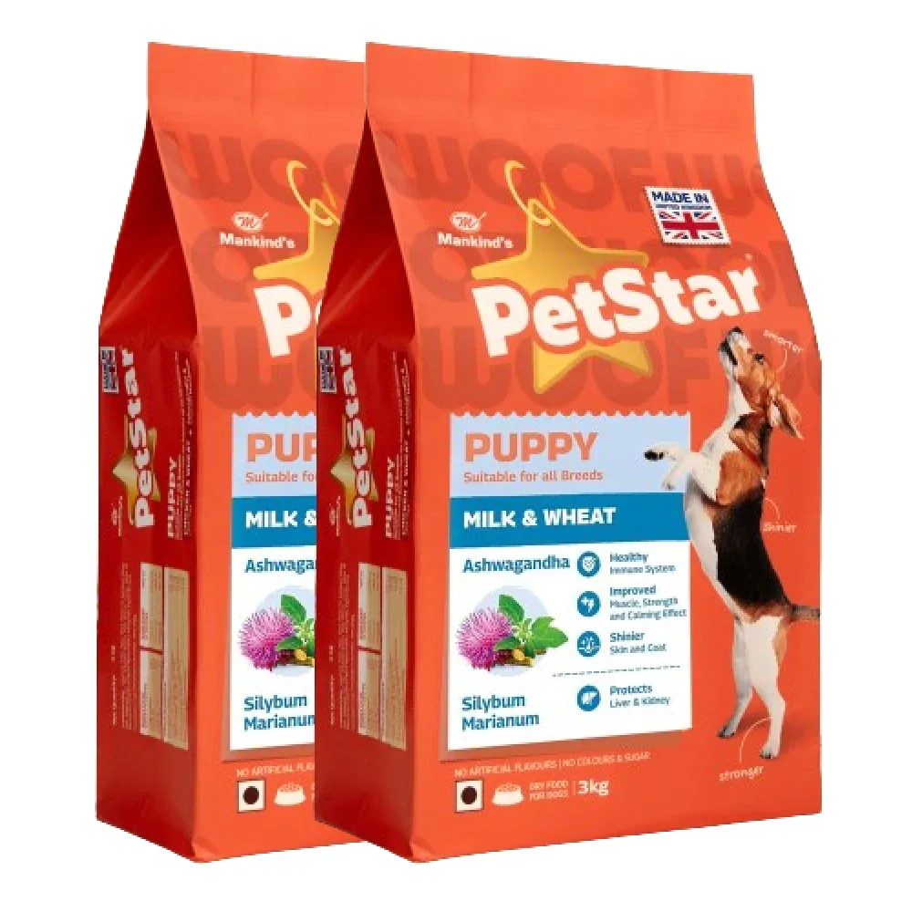 Mankind Petstar Milk and Wheat Puppy Dog Dry Food - Image 2
