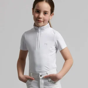 Maria Girls Diamanté Show Shirt White