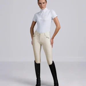 MARKED - Filetto Womens Gel Full Seat Riding Breeches Vanilla