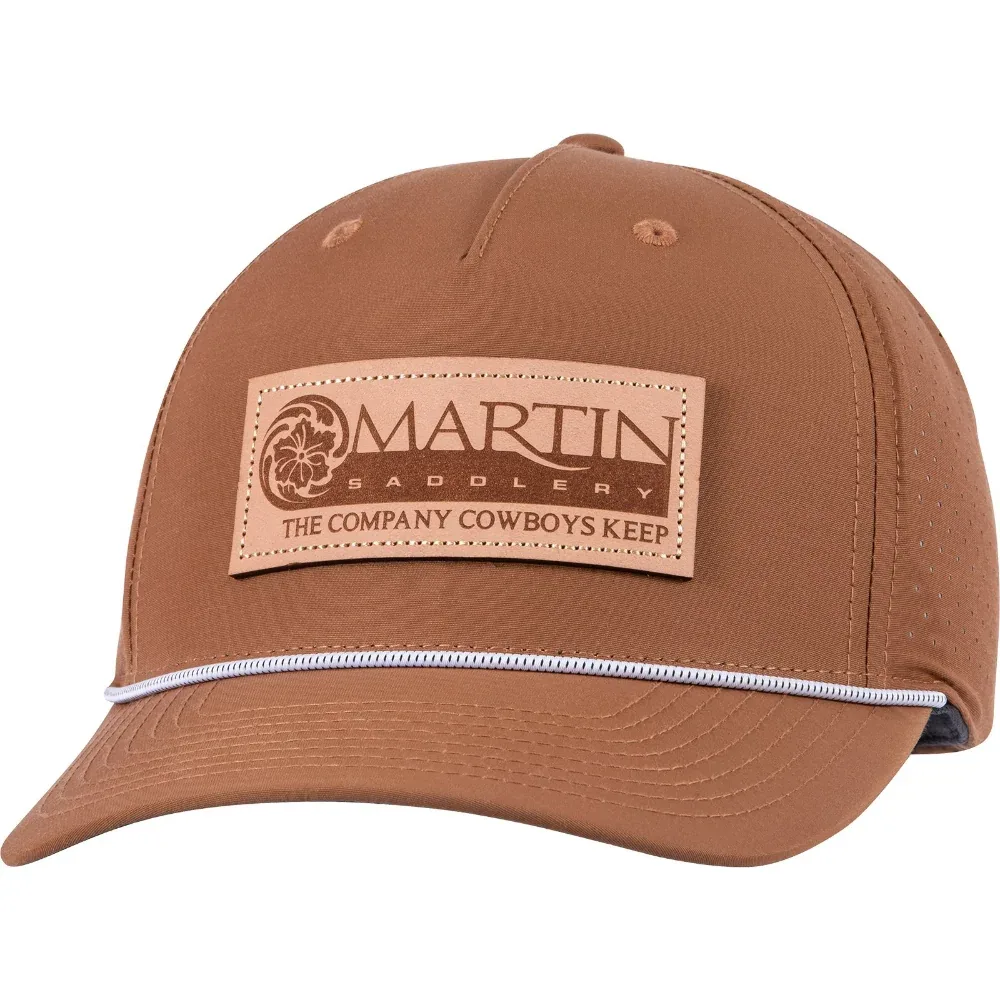 Martin Saddlery Clay Leather Patch Cap