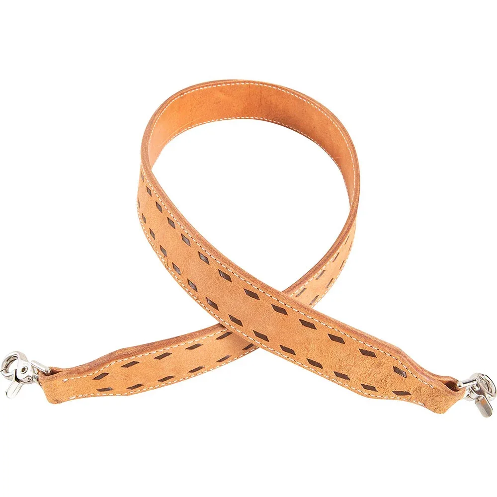 Martin Saddlery Natural Roughout Chocolate Buckstitch Rope Can Strap - Image 2