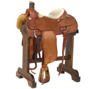 Martin Saddlery Used 15.5in 1/4 Breed Waffle/Floral Combo Team Roper