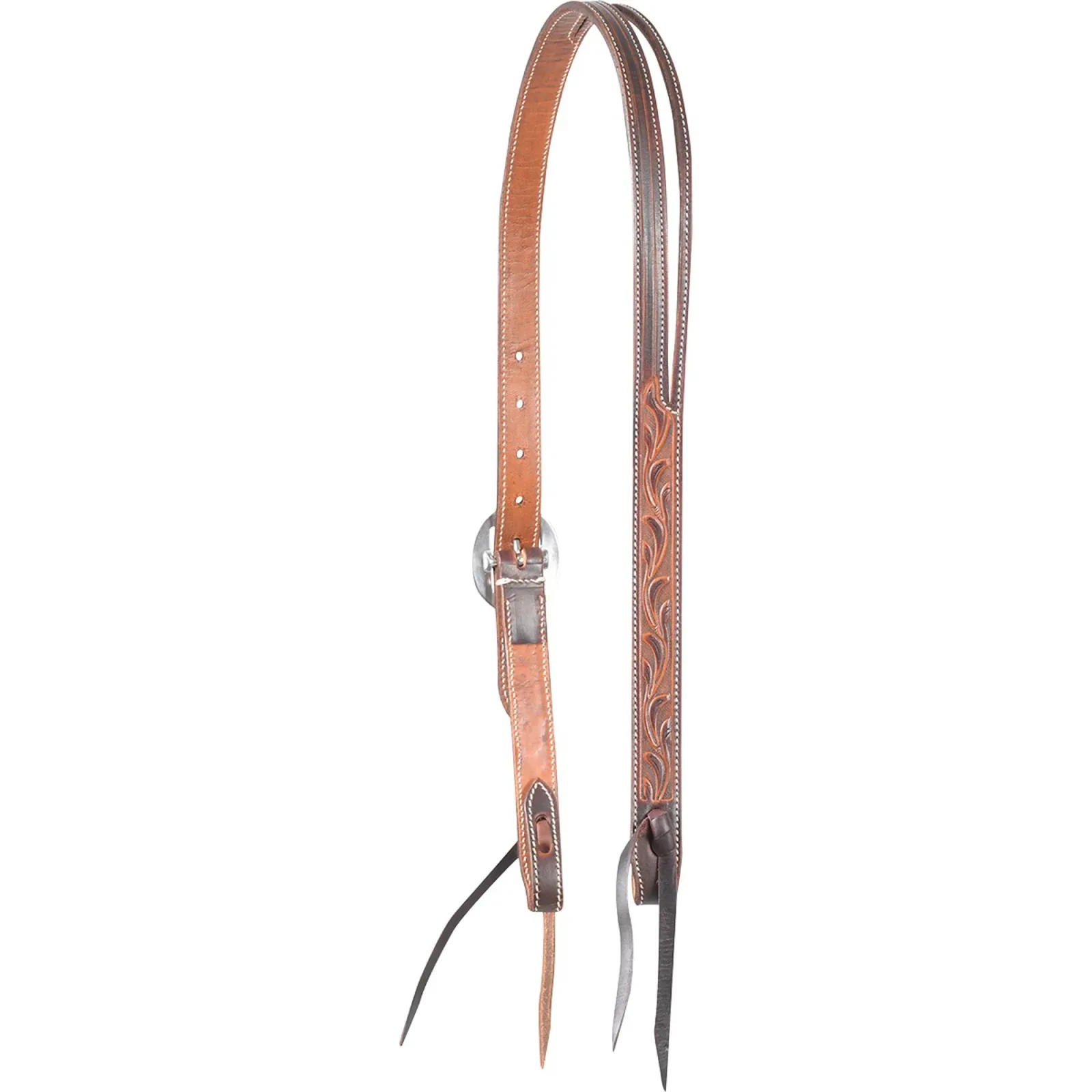 Martin Saddlery® Weathered Antique Ranahan Headstall with Leaf Tooling