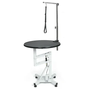 Master Equipment Easy-Lift Round Rotating Top Pneumatic Table