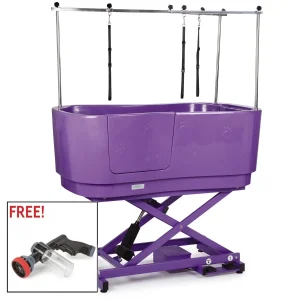 Master Equipment Poly Pro Lift Dog Grooming Tub Purple