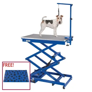 Master Equipment X-Tend Electric Dog Grooming Table Blue