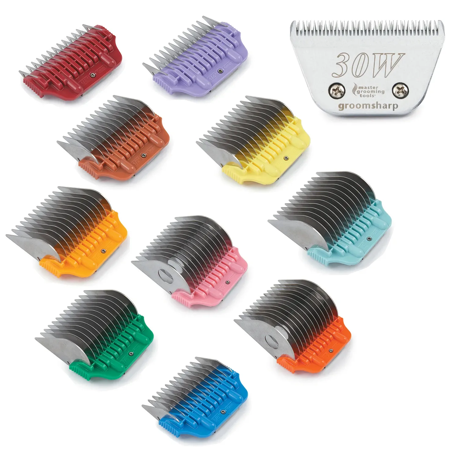 Master Grooming Tools #30 Blade and 10 pc Attachment Combs set