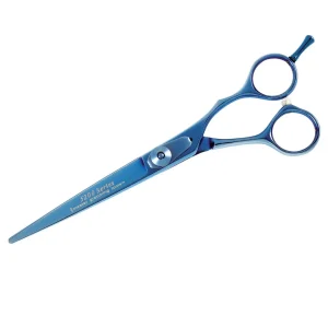 Master Grooming Tools 5200 Blue Titanium Straight 6.5In