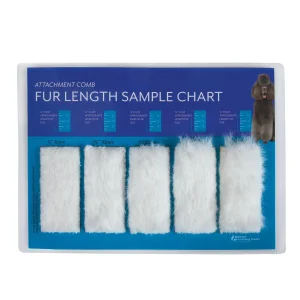 Master Grooming Tools Fur Length Chart for Attachment Combs