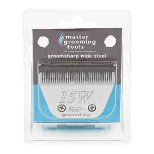 Master Grooming Tools GroomSharp Steel Wide Blades 15W