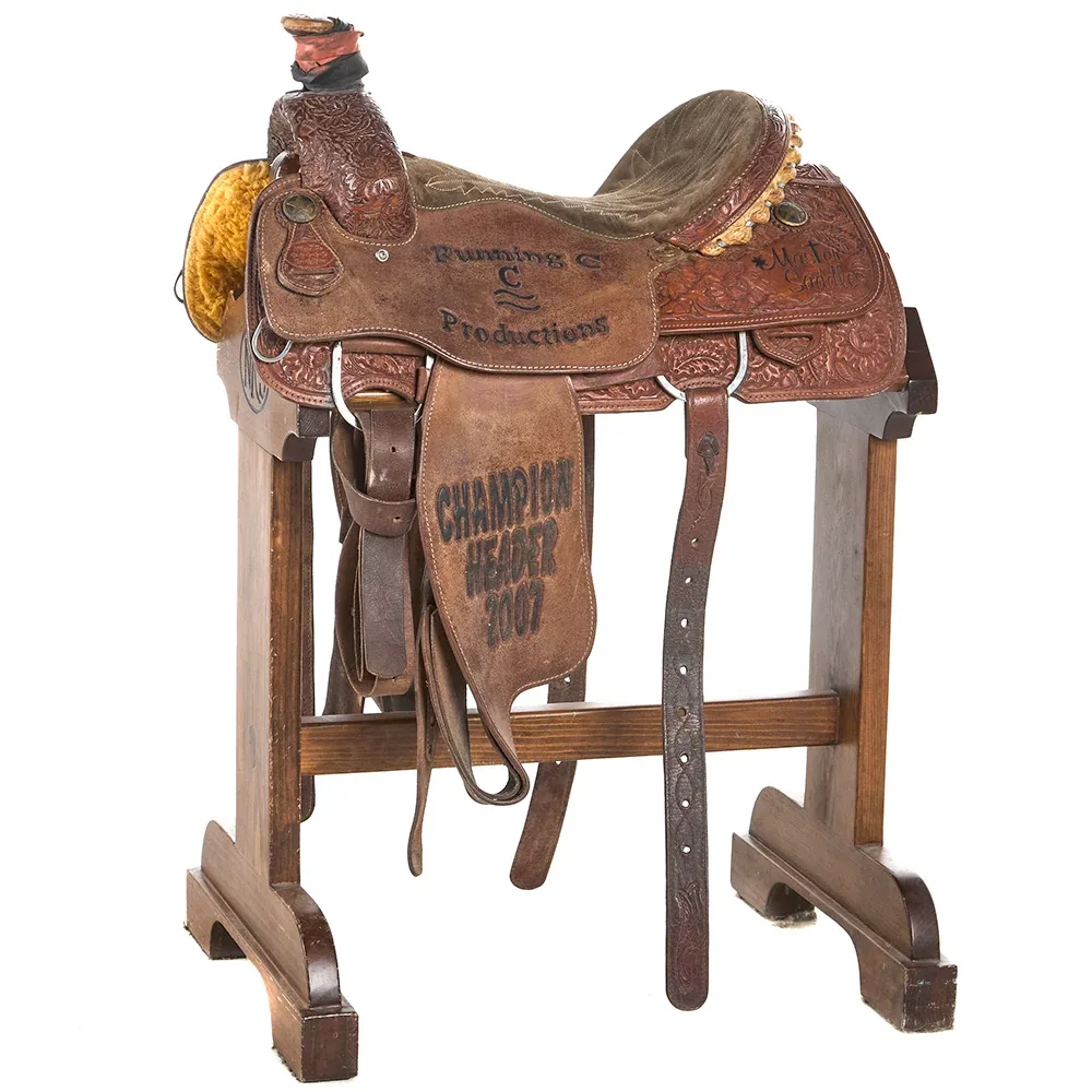 Master Saddlery Used 15.5in Running C Trophy Team Roper