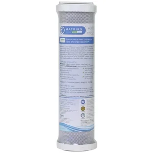 Matrikx +CTO Carbon Block Filter 5 micron, RO Reverse Osmosis 9.75" x 2.5" Cartridge New