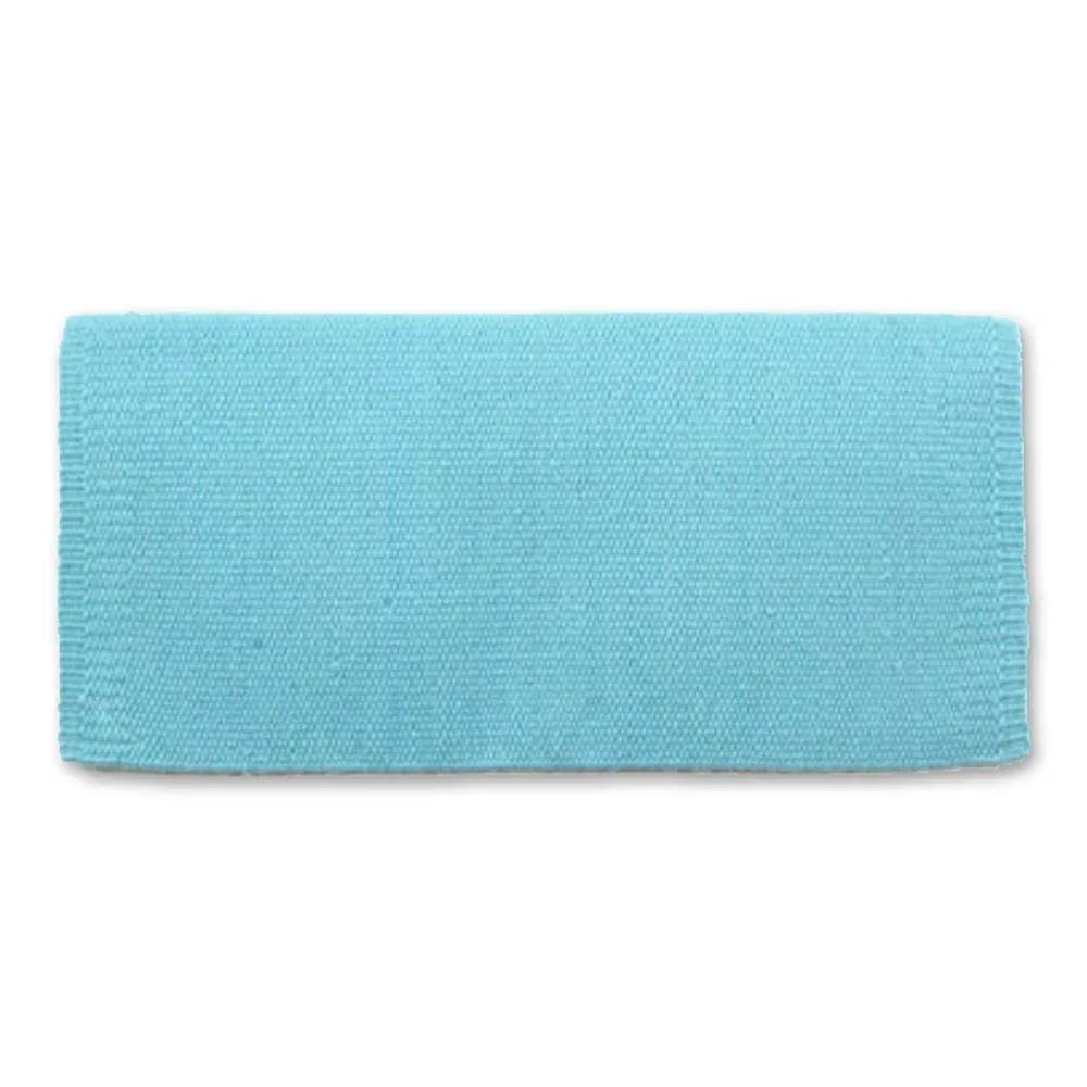 Mayatex 1314-76 San Juan Solid Aqua 36x34 New Zealand Wool Saddle Blanket