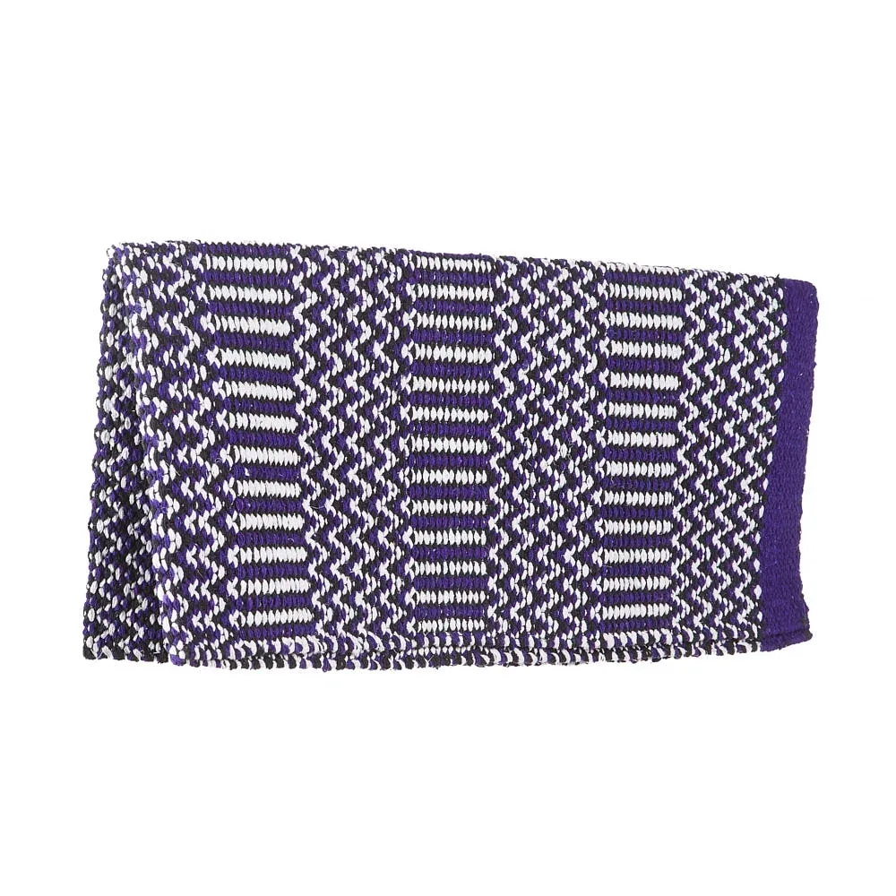 Mayatex Doubleweave 32in x 64in Purple/Black/Cream Saddle Blanket - Image 2