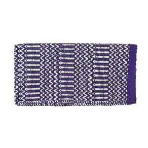 Mayatex Doubleweave 32in x 64in Purple/Black/Cream Saddle Blanket