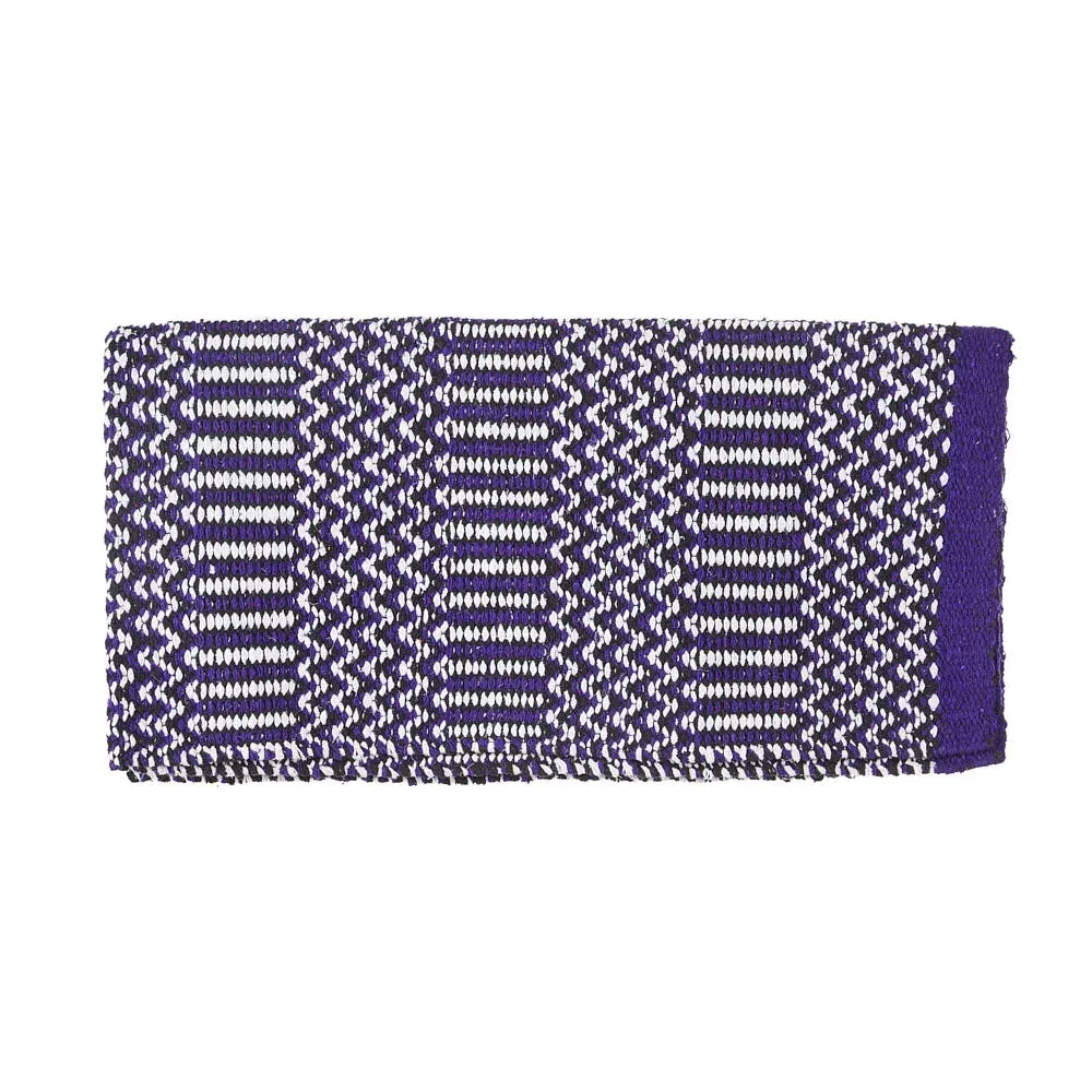 Mayatex Doubleweave 32in x 64in Purple/Black/Cream Saddle Blanket