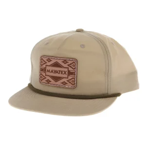 Mayatex Sand Dune with Loden Rope Leather Patch Cap