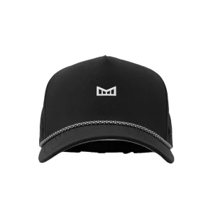 Melin Premium Headwear Black Hydro Odysea Rope Bulls Icon Cap