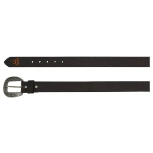 Men's Red Dirt Hat Bison Grain Leather Belt
