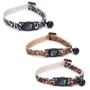 Meow Town Collection Animal Print Cat Collars