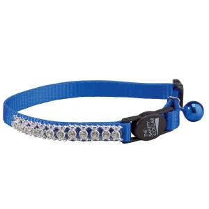 Meow Town Rhinestone Cat Collar Blue