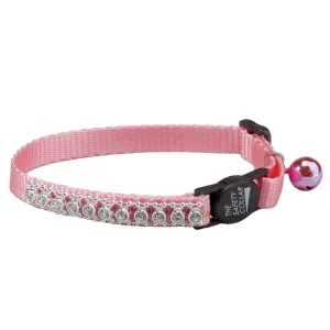 Meow Town Rhinestone Cat Collar Pink