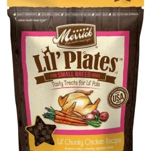 Merrick Lil' Plates Small Breed Treats Chunky Chicken Recipe