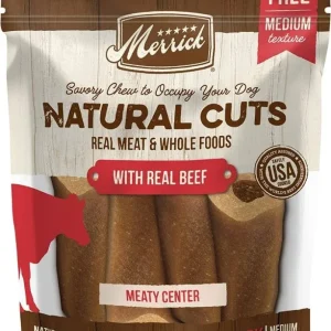 Merrick Natural Cut Beef Chew Treats Medium