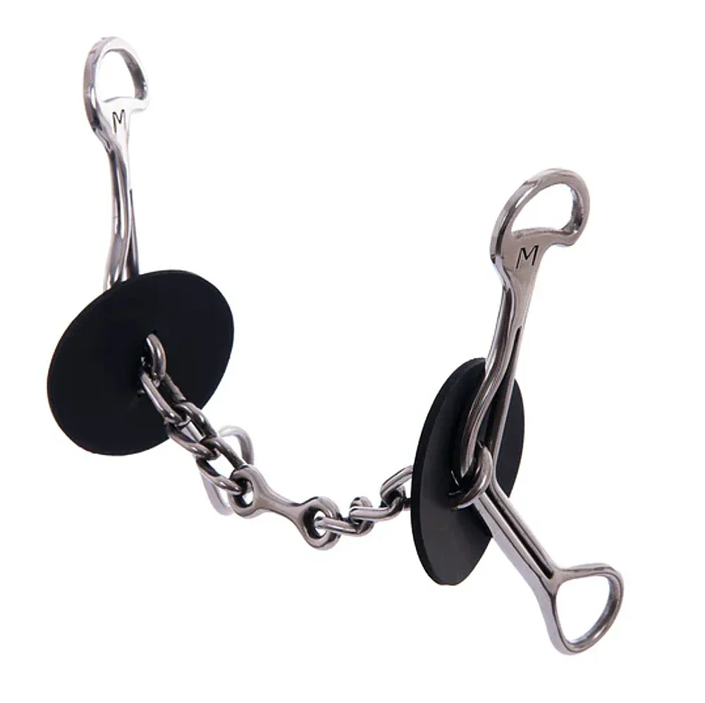 Merrill Bits Chain Dog Bone Medium Gag Bit