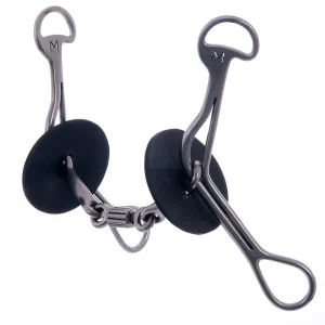Merrill Bits Smooth Dog Bone Roller Medium Gag Bit