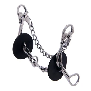 Merrill Bits Swing Top Chain Dog Bone Medium Gag Bit