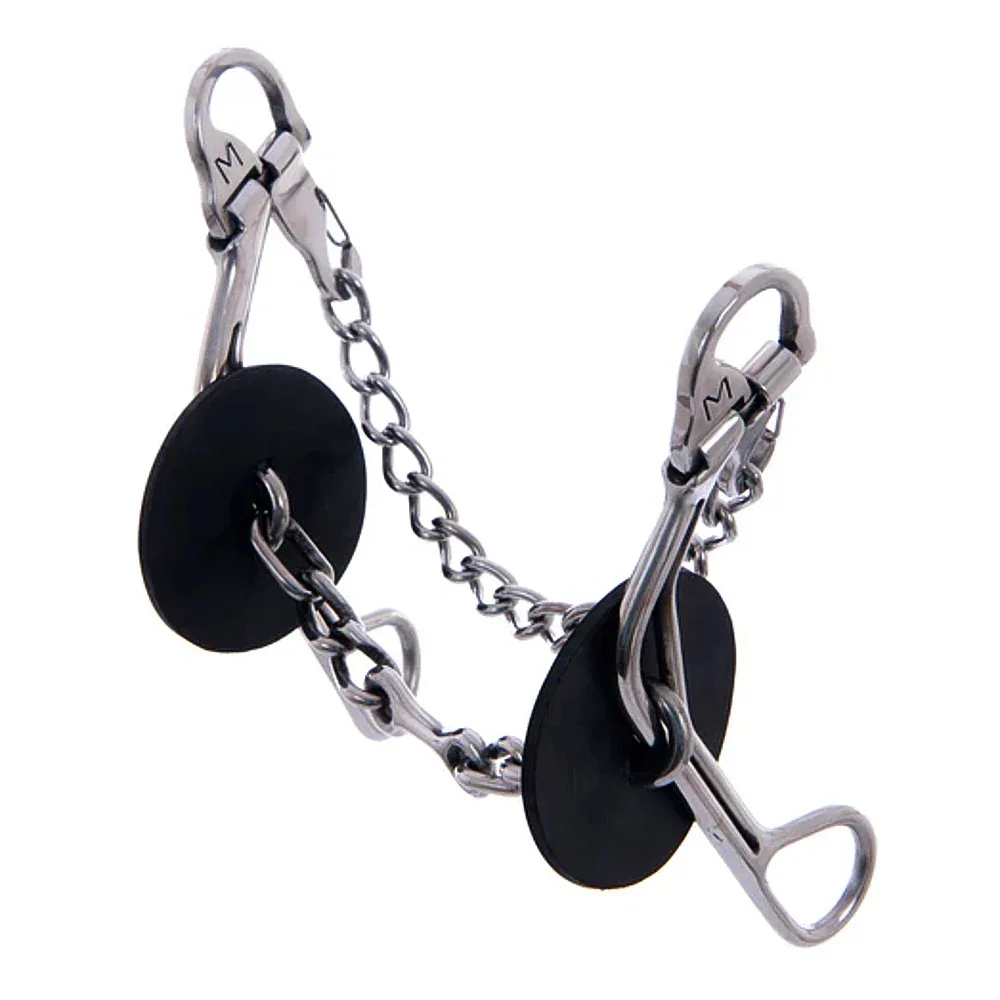 Merrill Bits Swing Top Chain Dog Bone Medium Gag Bit